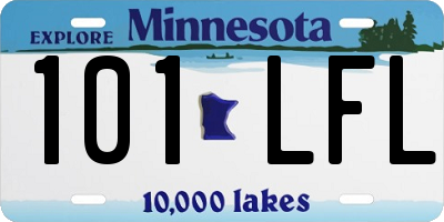 MN license plate 101LFL