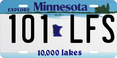 MN license plate 101LFS