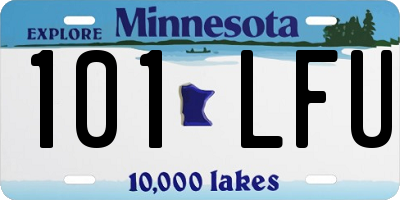 MN license plate 101LFU