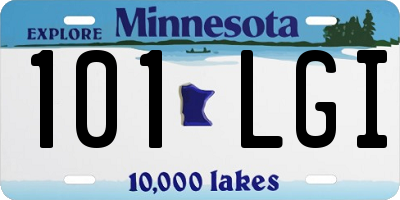 MN license plate 101LGI