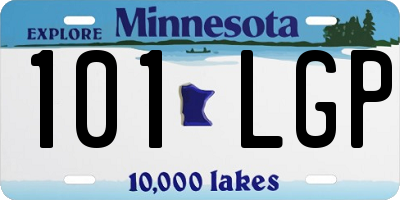 MN license plate 101LGP