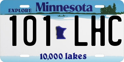MN license plate 101LHC