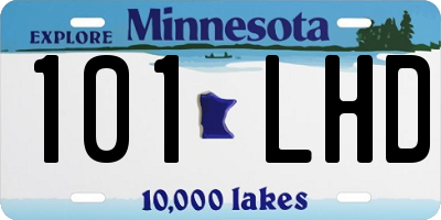 MN license plate 101LHD