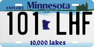 MN license plate 101LHF