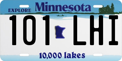 MN license plate 101LHI