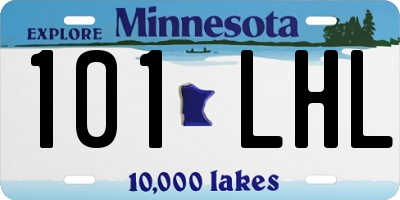 MN license plate 101LHL