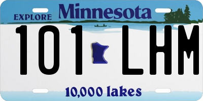 MN license plate 101LHM