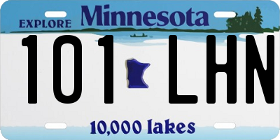 MN license plate 101LHN