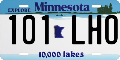MN license plate 101LHO