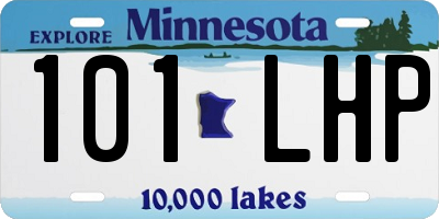 MN license plate 101LHP