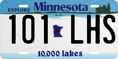 MN license plate 101LHS