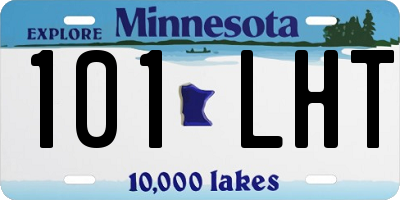 MN license plate 101LHT