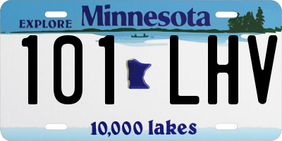 MN license plate 101LHV