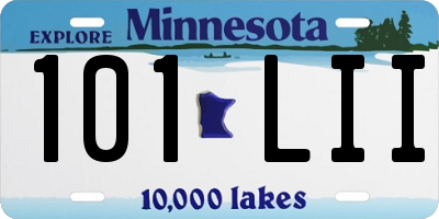 MN license plate 101LII