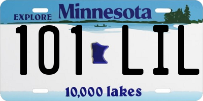 MN license plate 101LIL