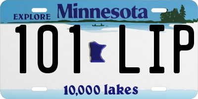 MN license plate 101LIP
