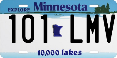 MN license plate 101LMV