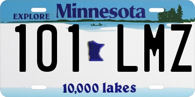 MN license plate 101LMZ