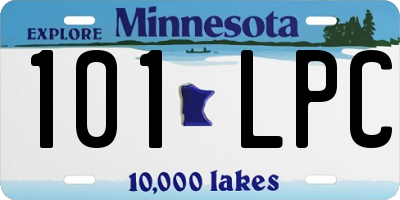MN license plate 101LPC