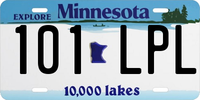 MN license plate 101LPL