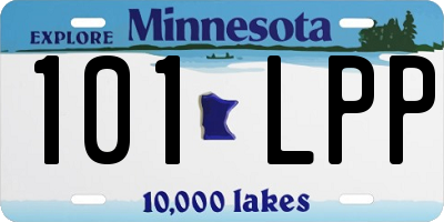 MN license plate 101LPP