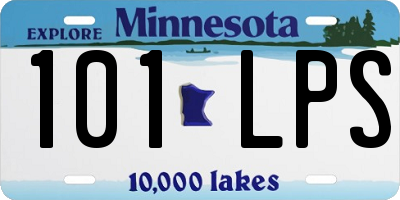 MN license plate 101LPS