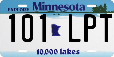 MN license plate 101LPT