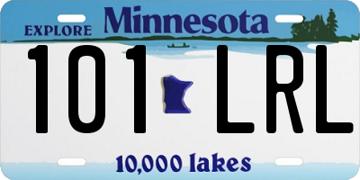 MN license plate 101LRL