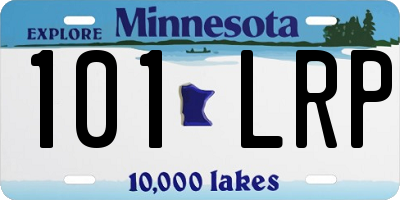 MN license plate 101LRP