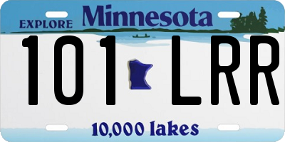 MN license plate 101LRR