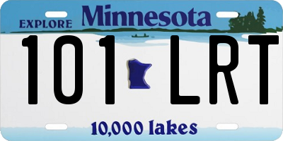 MN license plate 101LRT