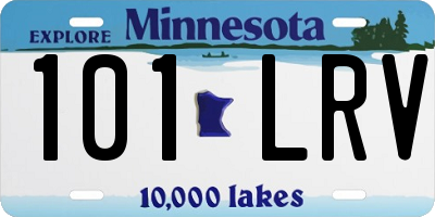 MN license plate 101LRV