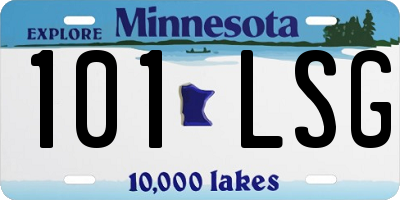 MN license plate 101LSG