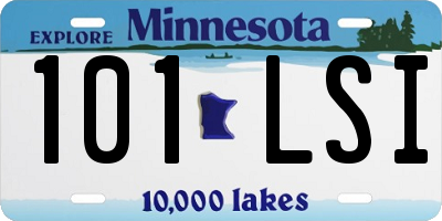 MN license plate 101LSI