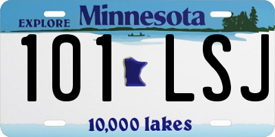MN license plate 101LSJ