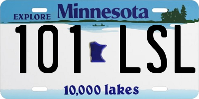 MN license plate 101LSL