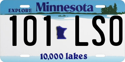 MN license plate 101LSO