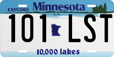 MN license plate 101LST