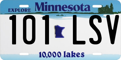 MN license plate 101LSV
