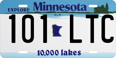 MN license plate 101LTC