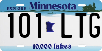 MN license plate 101LTG