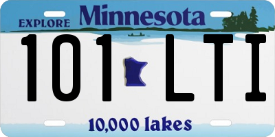 MN license plate 101LTI