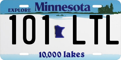 MN license plate 101LTL