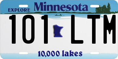 MN license plate 101LTM