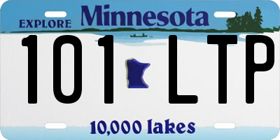 MN license plate 101LTP