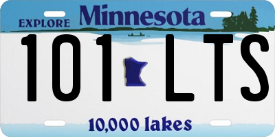 MN license plate 101LTS