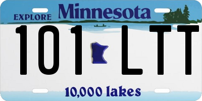 MN license plate 101LTT