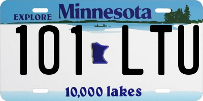 MN license plate 101LTU