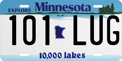 MN license plate 101LUG