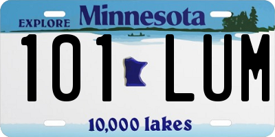 MN license plate 101LUM